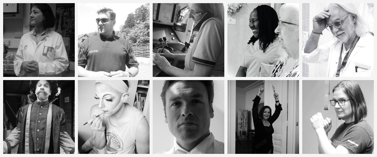 Collage der Model-Portraits